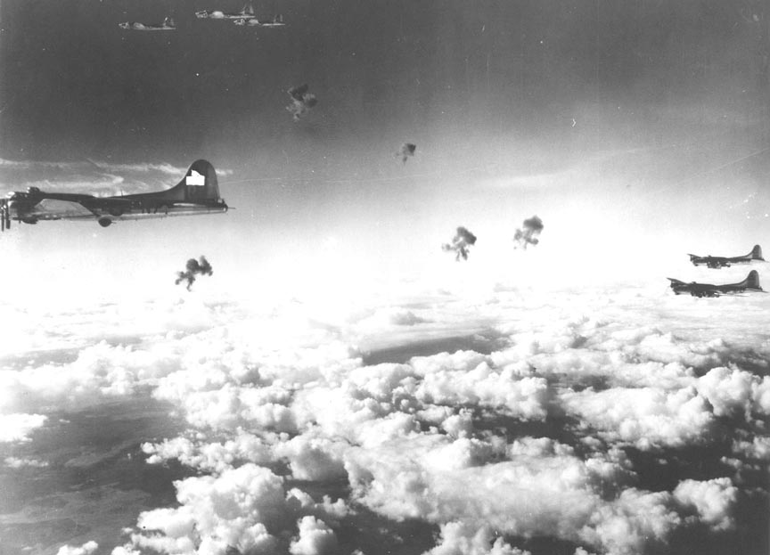 603rd Taking Flak over Germany - 1945